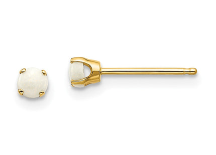 14k October/Opal Post Earrings (Style XBE46)