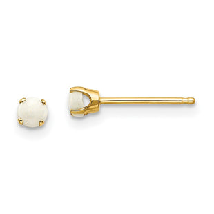 14k October/Opal Post Earrings (Style XBE46)