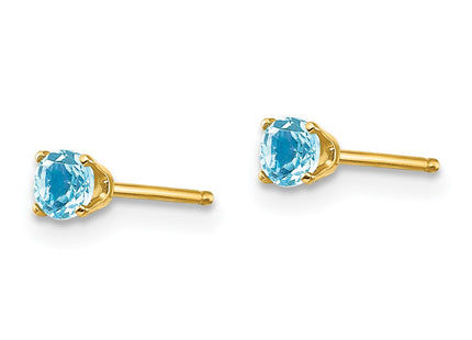 14k Yellow Gold Earrings Style XBE48 - Classique Jewelry Inc.