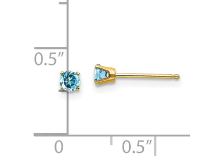 14k Yellow Gold Earrings Style XBE48 - Classique Jewelry Inc.