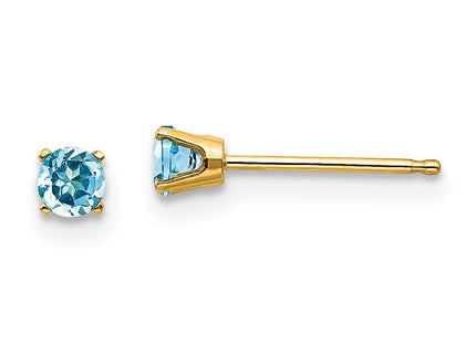 14k Yellow Gold Earrings Style XBE48 - Classique Jewelry Inc.