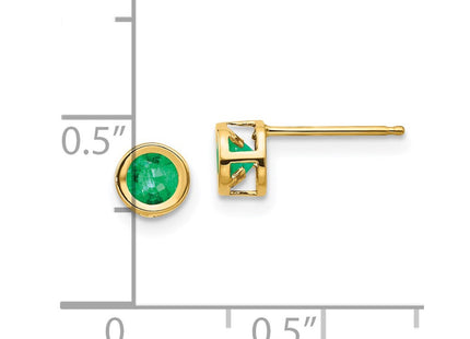 14k Yellow Gold Earrings Style XBE5 - Classique Jewelry Inc.
