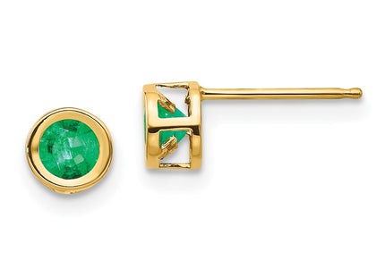 14k Yellow Gold Earrings Style XBE5 - Classique Jewelry Inc.
