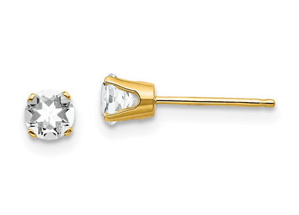 14k Yellow Gold Earrings Style XBE52 - Classique Jewelry Inc.
