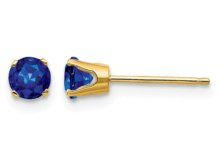 14K gold sapphire earrings