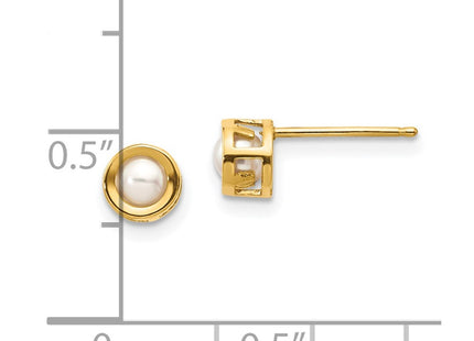 14k Yellow Gold Earrings Style XBE6 - Classique Jewelry Inc.