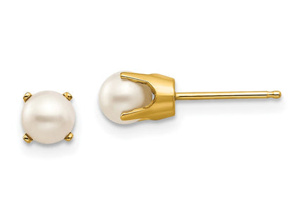 14k Yellow Gold Earrings Style XBE66 - Classique Jewelry Inc.