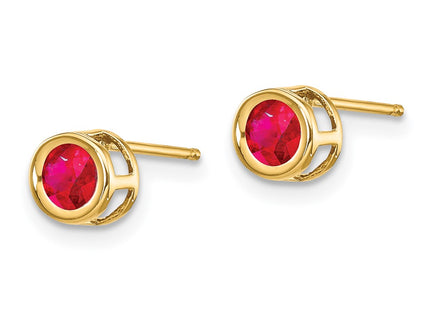 14k Yellow Gold Earrings Style XBE7 - Classique Jewelry Inc.