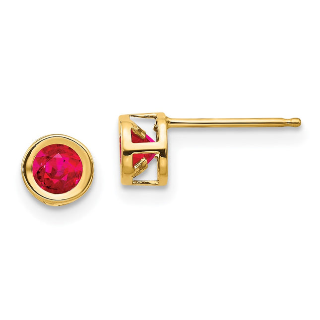 14k Yellow Gold Earrings Style XBE7 - Classique Jewelry Inc.