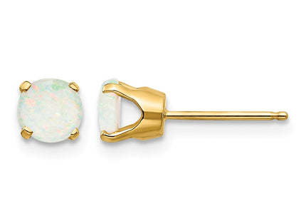 14K gold opal earrings
