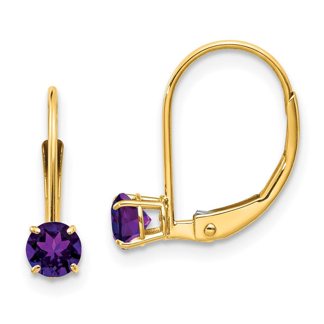 14k Yellow Gold Earrings Style XBE74 - Classique Jewelry Inc.