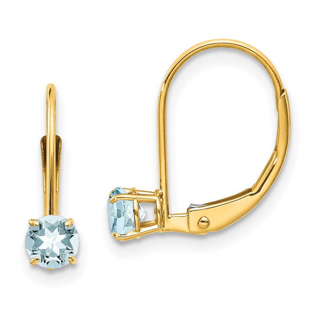 14k Yellow Gold Earrings Style XBE75 - Classique Jewelry Inc.