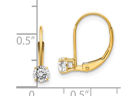 14k Yellow Gold Earrings Style XBE76 - Classique Jewelry Inc.