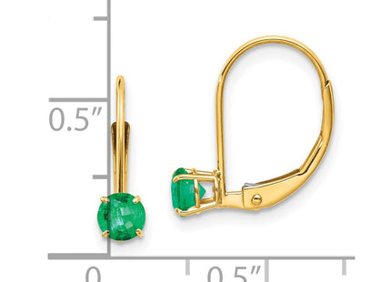 14k Yellow Gold Earrings Style XBE77 - Classique Jewelry Inc.