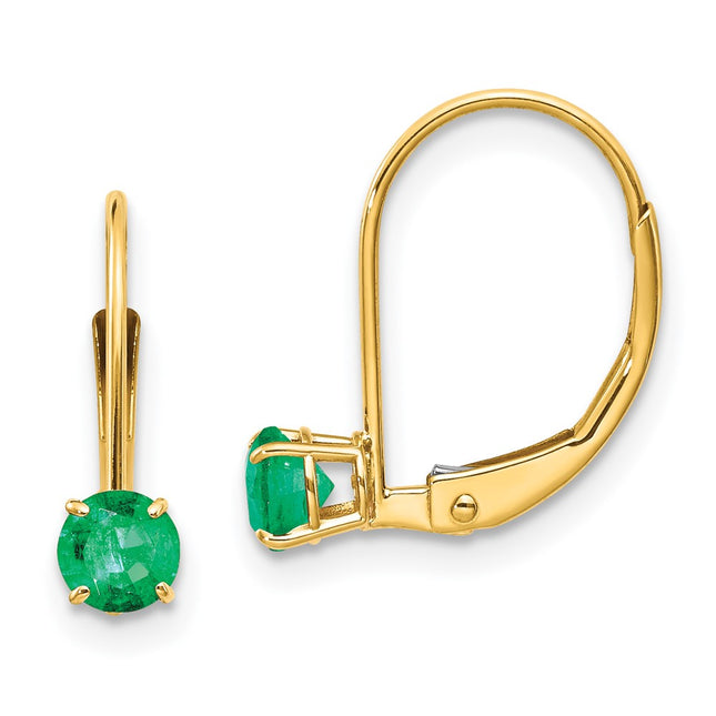 14k Yellow Gold Earrings Style XBE77 - Classique Jewelry Inc.