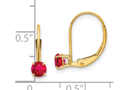 14k Yellow Gold Earrings Style XBE79 - Classique Jewelry Inc.