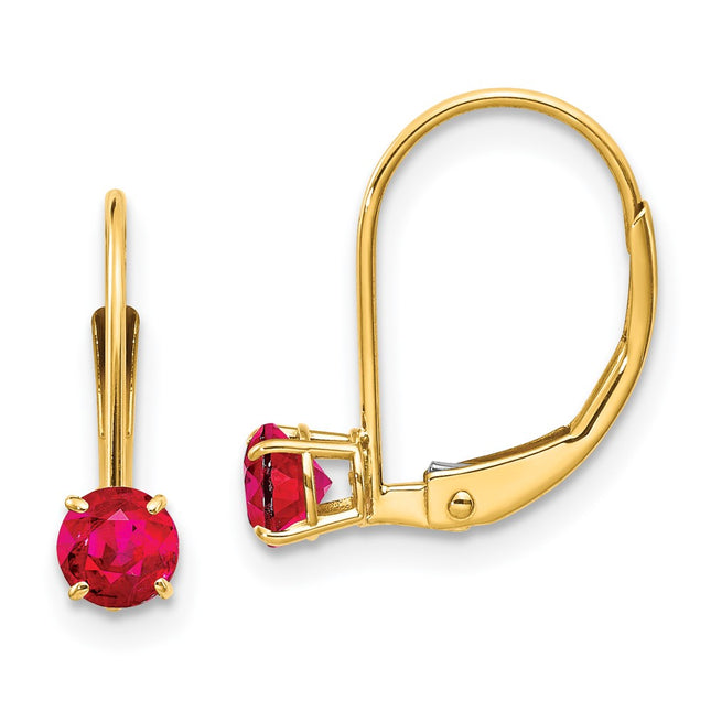 14k Yellow Gold Earrings Style XBE79 - Classique Jewelry Inc.