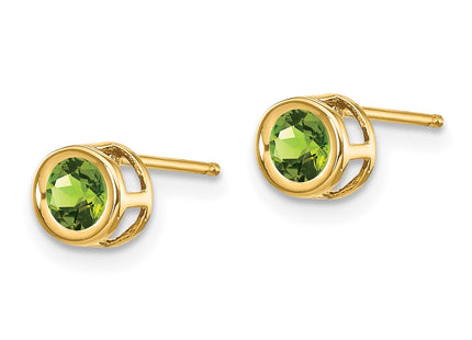 14k Yellow Gold Earrings Style XBE8 - Classique Jewelry Inc.