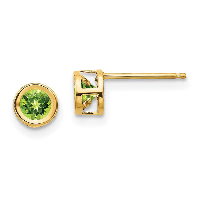 14k Yellow Gold Earrings Style XBE8 - Classique Jewelry Inc.