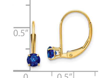 14k Yellow Gold Earrings Style XBE81 - Classique Jewelry Inc.