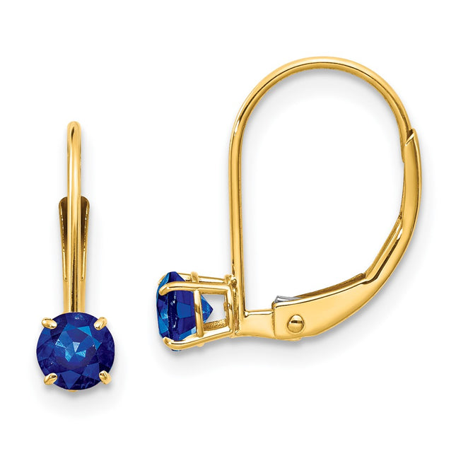 14k Yellow Gold Earrings Style XBE81 - Classique Jewelry Inc.