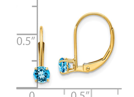 14k Yellow Gold Earrings Style XBE84 - Classique Jewelry Inc.