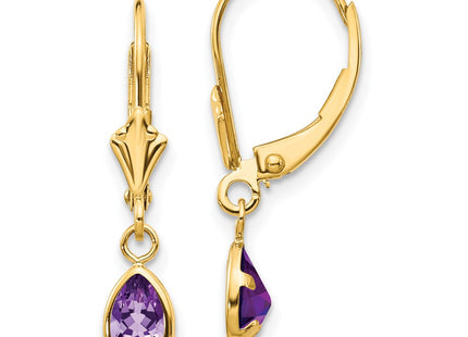 14k Yellow Gold Earrings Style XBE86 - Classique Jewelry Inc.