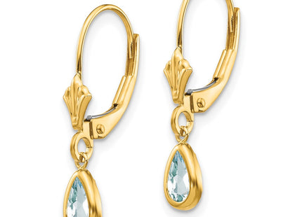 14k Yellow Gold Earrings Style XBE87 - Classique Jewelry Inc.