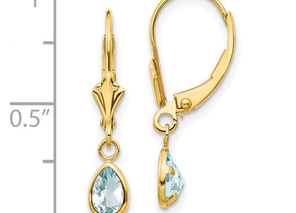 14k Yellow Gold Earrings Style XBE87 - Classique Jewelry Inc.