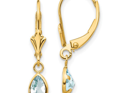 14k Yellow Gold Earrings Style XBE87 - Classique Jewelry Inc.