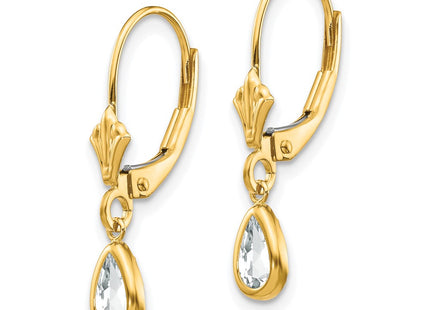 14k Yellow Gold Earrings Style XBE88 - Classique Jewelry Inc.