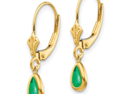 14k Yellow Gold Earrings Style XBE89 - Classique Jewelry Inc.