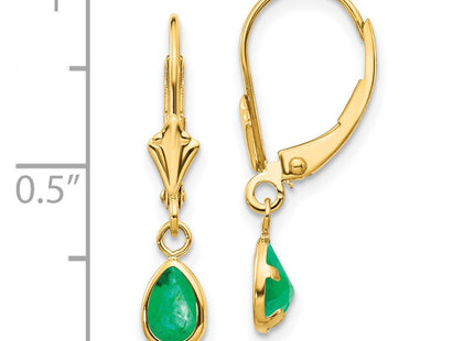 14k Yellow Gold Earrings Style XBE89 - Classique Jewelry Inc.