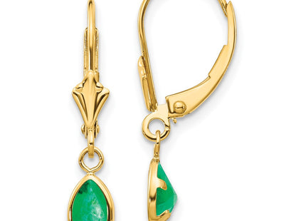 14k Yellow Gold Earrings Style XBE89 - Classique Jewelry Inc.
