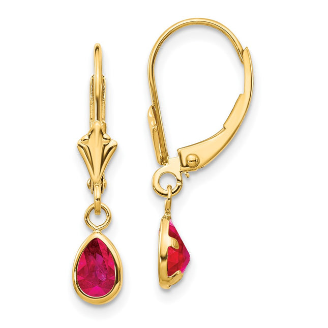 14k Yellow Gold Earrings Style XBE91 - Classique Jewelry Inc.