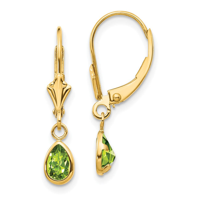 14k Yellow Gold Earrings Style XBE92 - Classique Jewelry Inc.