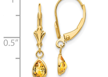 14k Yellow Gold Earrings Style XBE95 - Classique Jewelry Inc.