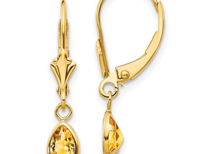 14k Yellow Gold Earrings Style XBE95 - Classique Jewelry Inc.