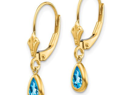 14k Yellow Gold Earrings Style XBE96 - Classique Jewelry Inc.