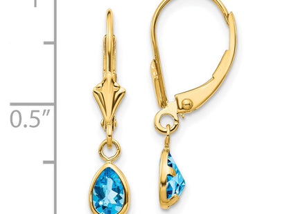 14k Yellow Gold Earrings Style XBE96 - Classique Jewelry Inc.
