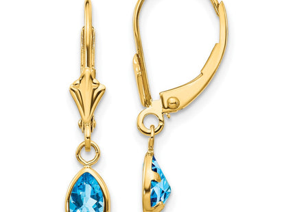 14k Yellow Gold Earrings Style XBE96 - Classique Jewelry Inc.