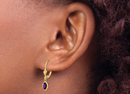 14k Yellow Gold Earrings Style XBE98 - Classique Jewelry Inc.
