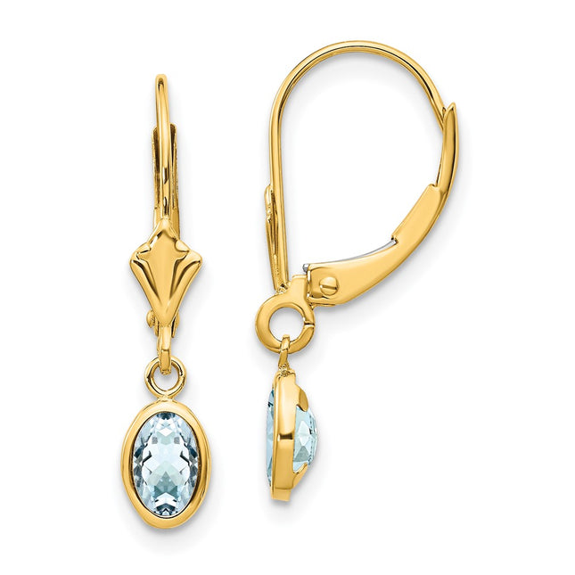 14k Yellow Gold Earrings Style XBE99 - Classique Jewelry Inc.