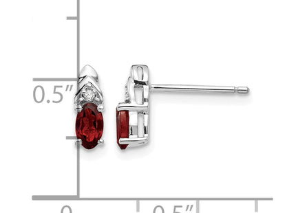 14K white gold diamond earrings, further view