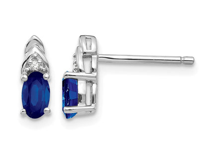 14K white gold diamond earrings