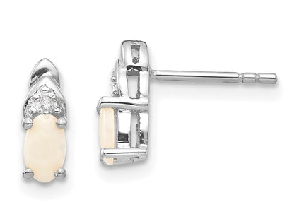 14k White Gold Earrings Style XBS252 - Classique Jewelry Inc.