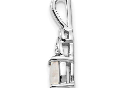 14k White Gold Pendants Style XBS257 - Classique Jewelry Inc.