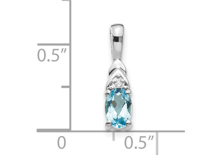 14k White Gold Pendants Style XBS259 - Classique Jewelry Inc.
