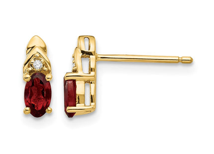 14K gold diamond earrings
