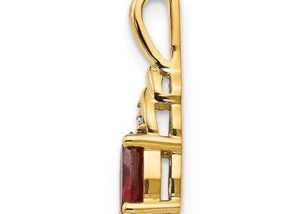 14K gold diamond pendant, alternate view